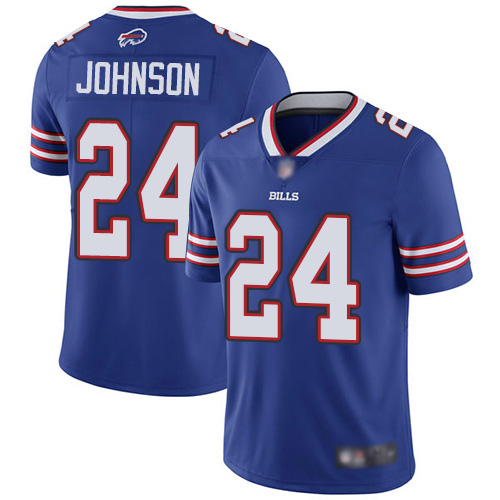 Men Buffalo Bills 24 Taron Johnson Royal Blue Team Color Vapor Untouchable Limited Player NFL Jersey